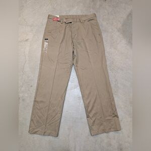 NWT Haggar Maddox Trousers Tan Mens 36x30 Khakis